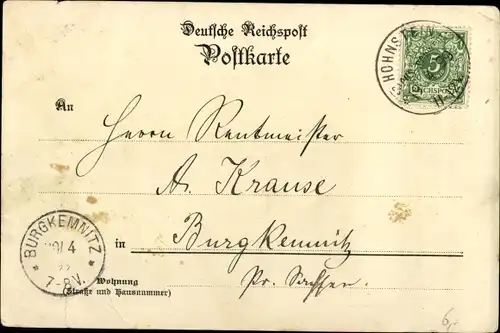 Litho Hohnstein Sächsische Schweiz, Burg, Wohnhäuser