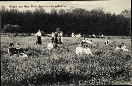 Ak Schwarzenbek in Lauenburg, Park des Genesungsheims