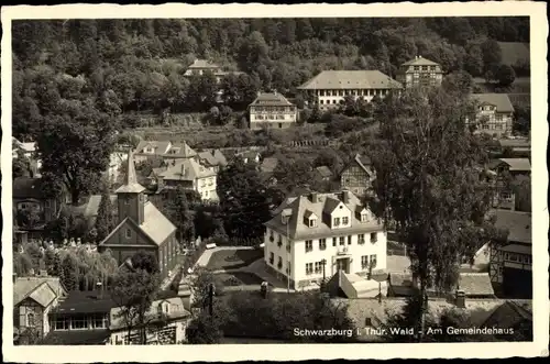Ak Schwarzburg in Thüringen, Am Gemeindehaus