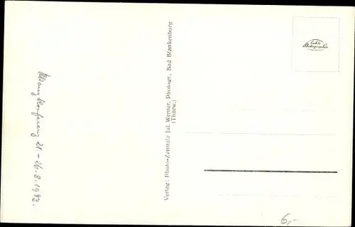 Ak Bad Blankenburg in Thüringen, Panorama