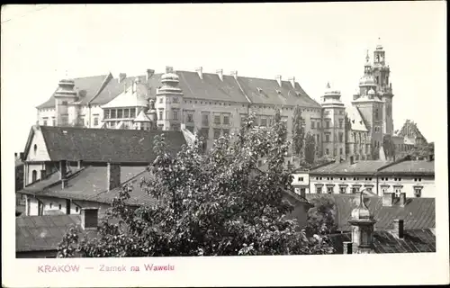 Ak Kraków Krakau Polen, Zamek na Wawelu, Schloss