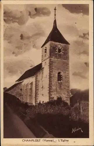 Ak Champlost, Yonne, L´Église