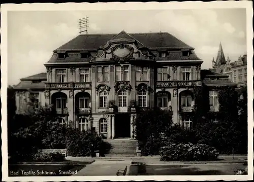 Ak Teplice Teplitz Schönau Region Aussig, Steinbad