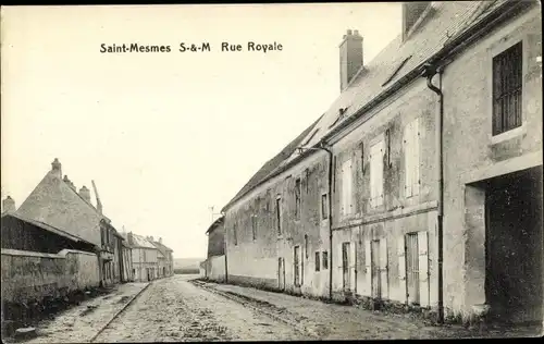 Ak Saint Mesmes Seine et Marne, Rue Royale