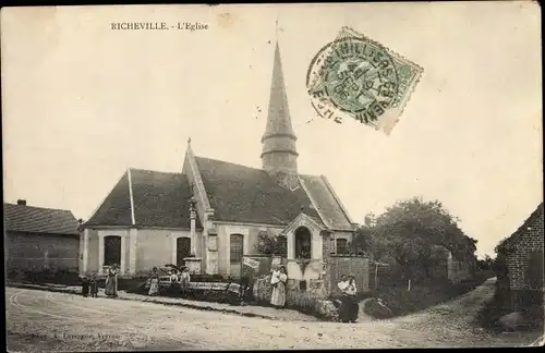 Ak Richeville Eure, l´Église