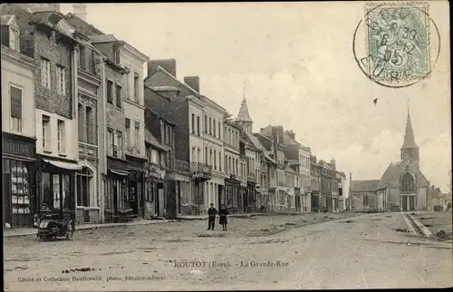 Ak Routot Eure, LA Grande Rue