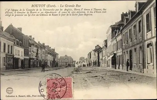 Ak Routot Eure, La Grande Rue