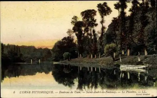 Ak Saint André de Fontenay Calvados, L'Orne Pittoresque, Environs de Caen, Le Planitre