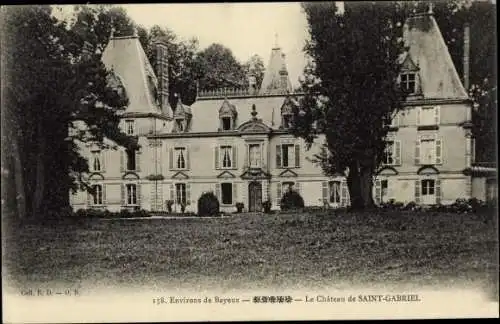 Ak Bayeux Calvados, Le Château Saint Gabriel