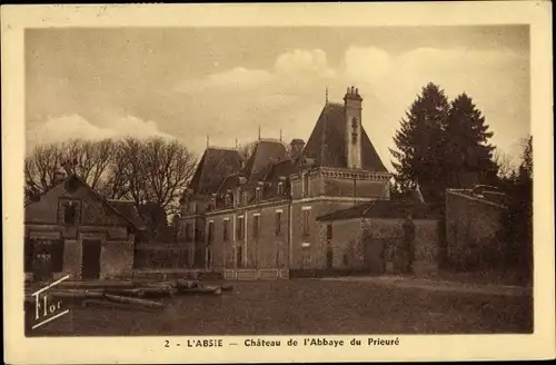 Ak L Absie Deux Sevres, Château de l ´Abbaye du Prieuré