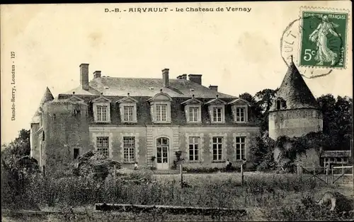 Ak Airvault Deux Sevres, Château de Vernay