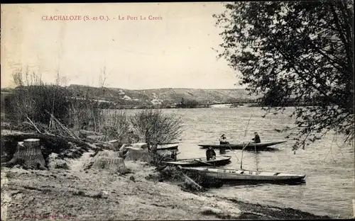 Ak Clachaloze Gommecourt Yvelines, Le Port La Croix