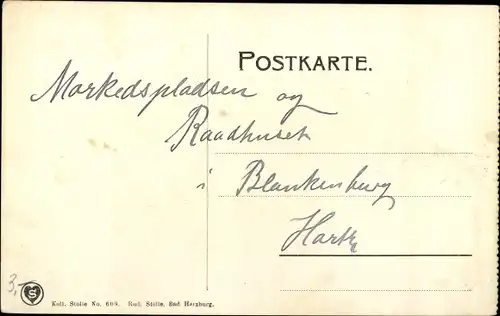 Ak Blankenburg am Harz, Marktplatz