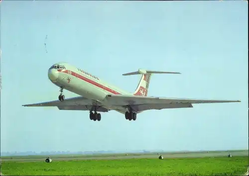 Ak Interflug Flugzeug IL 62