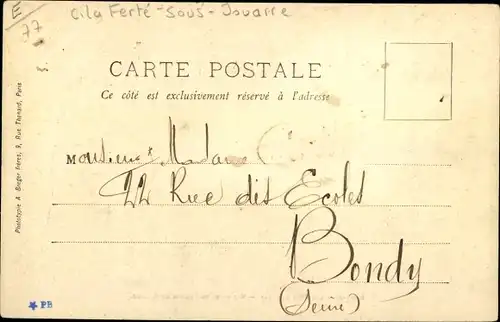 Ak Saint Jean les Deux Jumeaux Seine et Marne, vue prise du Chemin du Halage, femmes avec chiens