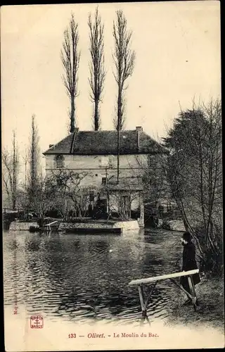 Ak Olivet Loiret, Moulin du Bac