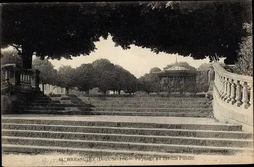 Ak Bressuire Deux Sèvres, Paysage et Jardin Public