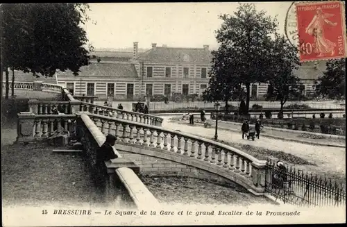 Ak Bressuire Deux Sèvres, Square de la Gare