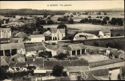 Ak Oyron Deux Sèvres, Vue Générale