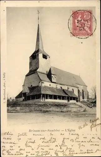 Ak Brinon sur Sauldre Cher, l´Église