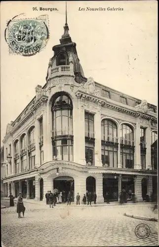 Ak Bourges Cher, Les Nouvelles Galleries