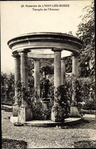 Ak L’Haÿ-les-Roses Val de Marne, Roseraie, Temple de l'Amour