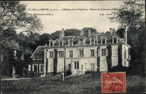 Ak Flins sur Seine Yvelines, Château de la Pépinière