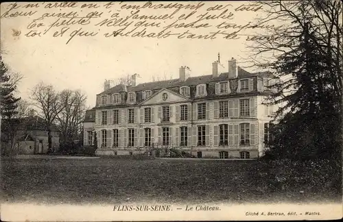 Ak Flins sur Seine, Château