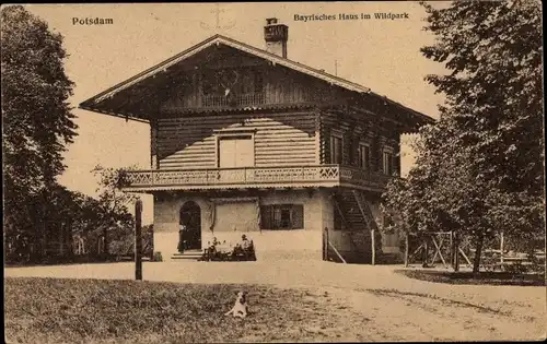 Ak Potsdam in Brandenburg, Bayrisches Haus im Wildpark