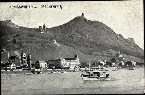 Ak Königswinter am Rhein, Drachenfels