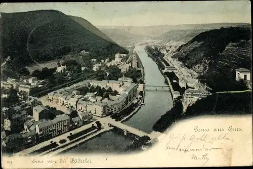 Ak Bad Ems an der Lahn, Blick von der Bäderlei