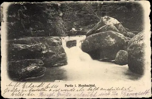 Ak Bad Liebenzell im Schwarzwald, Partie im Monbachtal