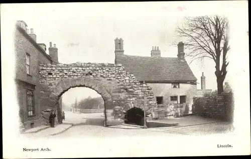 Ak Lincoln East Midlands England, Newport Arch