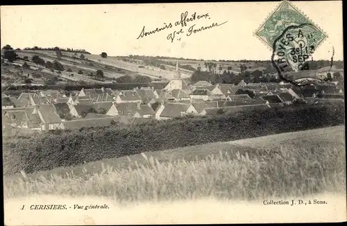 Ak Cerisiers Yonne, Vue Générale