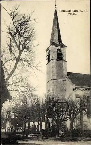 Ak Coulmiers Loiret, L'Eglise