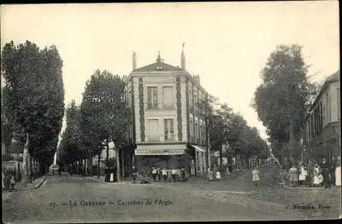 Ak La Garenne Colombes Hauts de Seine, Carrefour de l´Aigle