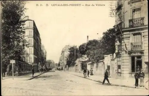 Ak Levallois Perret Hauts de Seine, Rue de Villiers