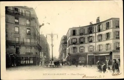 Ak Levallois Perret Hauts de Seine, Place Chaptal
