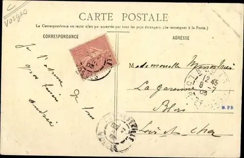 Ak Vittel Lothringen Vosges, Vue Générale