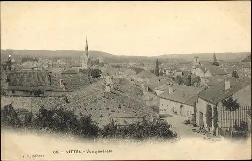 Ak Vittel Lothringen Vosges, Vue Générale