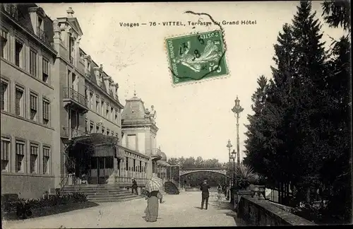 Ak Vittel Lothringen Vosges, Grand Hotel