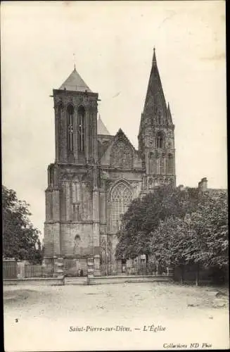 Ak Saint-Pierre-sur-Dives Calvados, L'Église