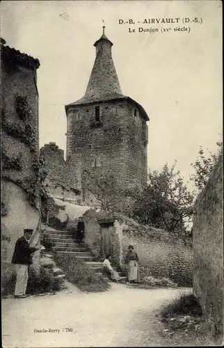 Ak Airvault Deux Sevres, Le Donjon