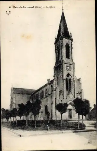 Ak Henrichemont Cher, l´Église