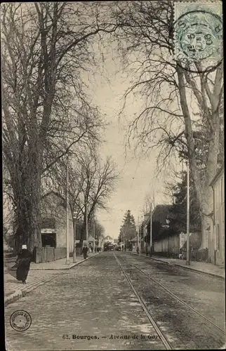 Ak Bourges Cher, Avenue de la Gare