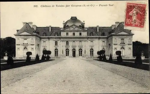 Ak Gazeran Yvelines, Château de Voisins, Facade Sud