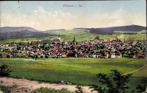 Ak Pulsnitz Sachsen, Gesamtansicht