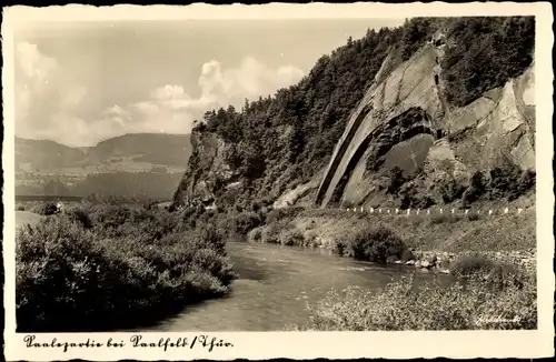 Ak Saalfeld an der Saale Thüringen, Saalepartie