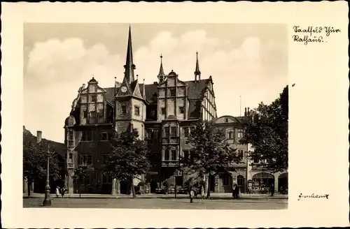 Ak Saalfeld an der Saale Thüringen, Rathaus