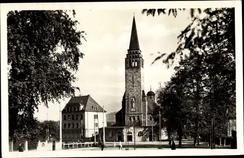 Ak Saarbrücken im Saarland, Christ König Kirche